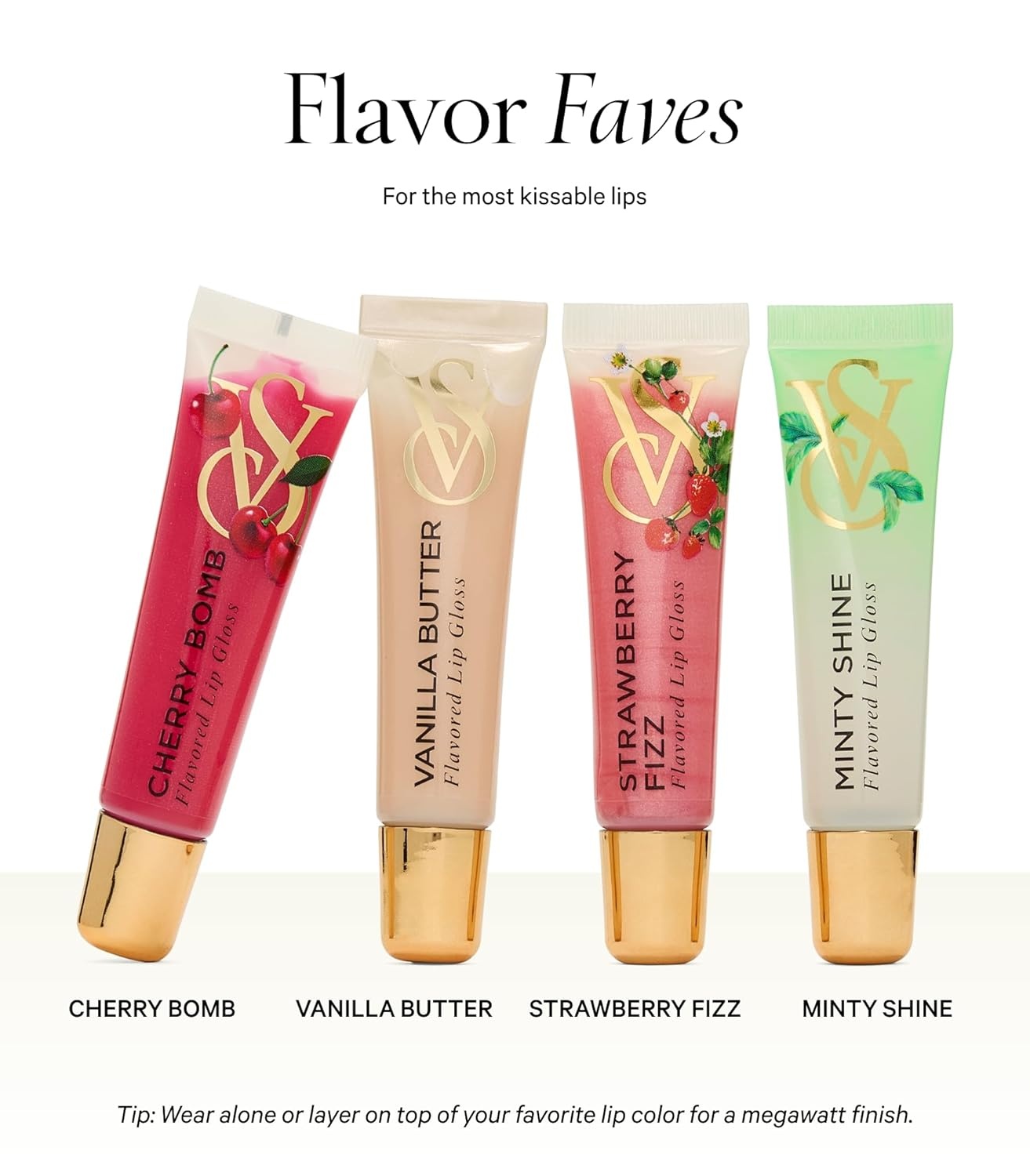 image:imageVictorias Secret 4Piece Flavor Favorites Lip Gloss Gift Set Giftsets for womenAssorted