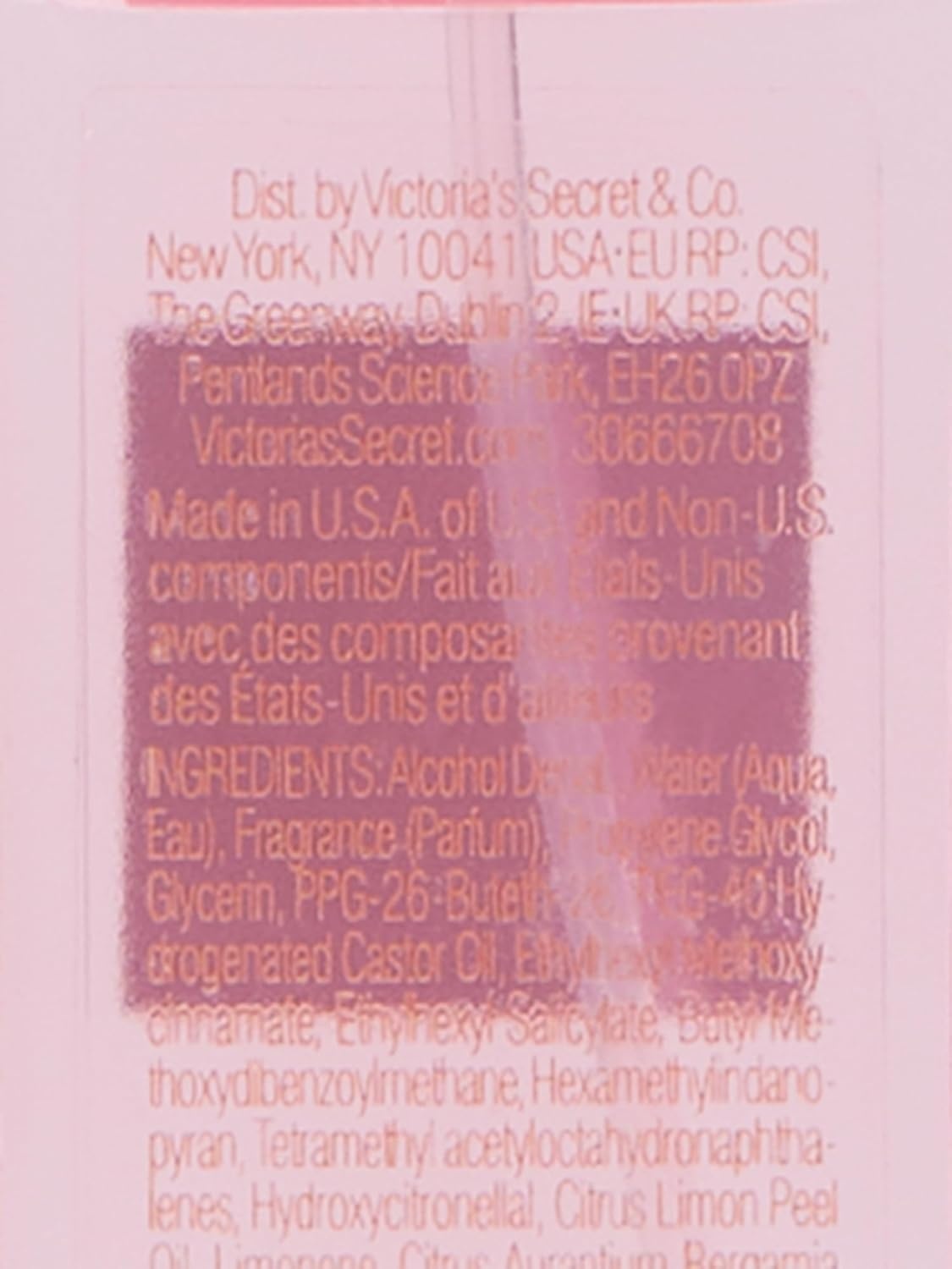 image:imageVictorias Secret Bare Fragrance Mini Mist Notes of Australian Sandalwood Mandarin Madagascar amp Egyptian Violet Body Spray for Women 25 ozBombshell