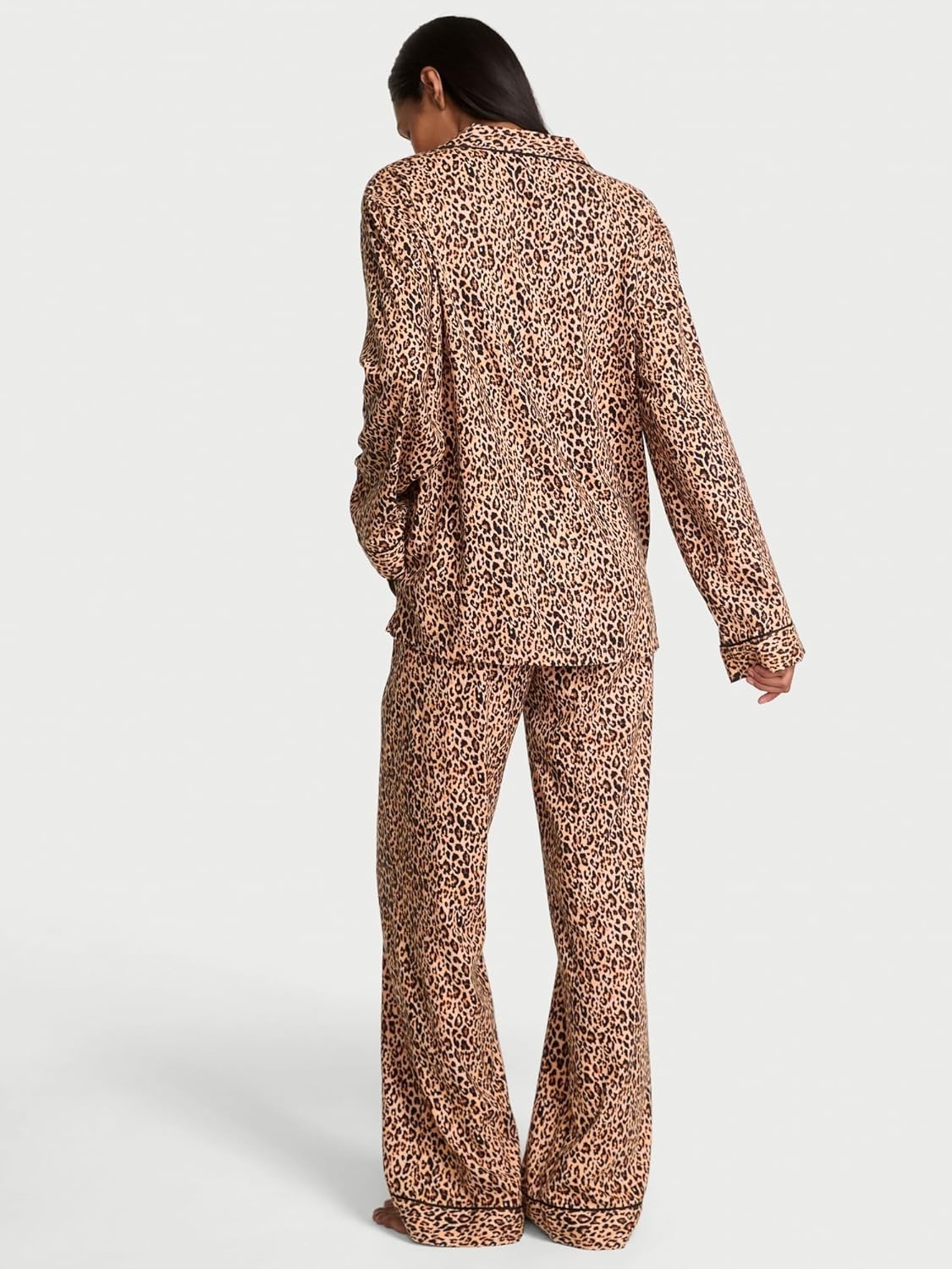 image:imageVictorias Secret Flannel Pajama Set Long Sleeve Button Down Shirt amp Pants Sleepwear for Women XSXXLMarzipan Leo