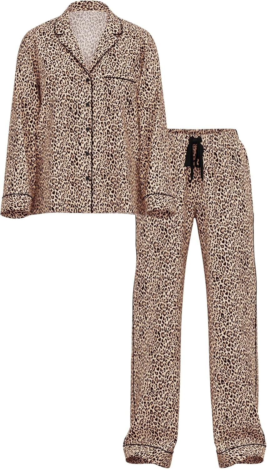 image:imageVictorias Secret Flannel Pajama Set Long Sleeve Button Down Shirt amp Pants Sleepwear for Women XSXXLMarzipan Leo