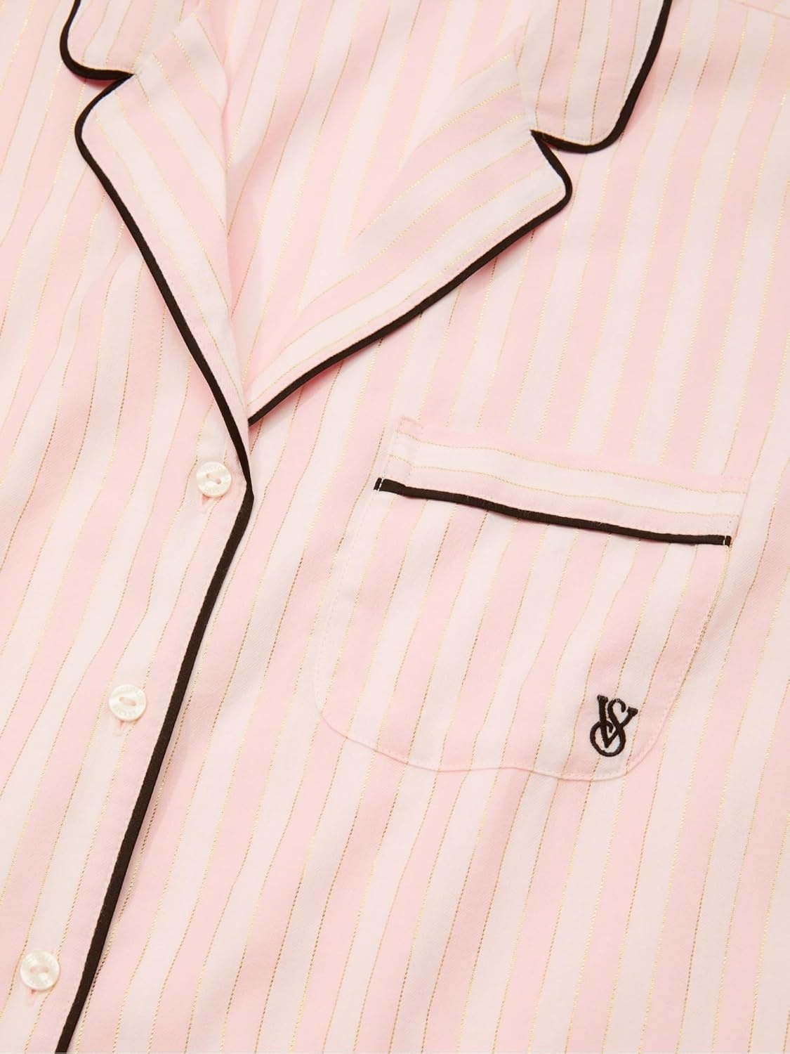 image:imageVictorias Secret Flannel Pajama Set Long Sleeve Button Down Shirt amp Pants Sleepwear for Women XSXXLPink Iconic Stripe