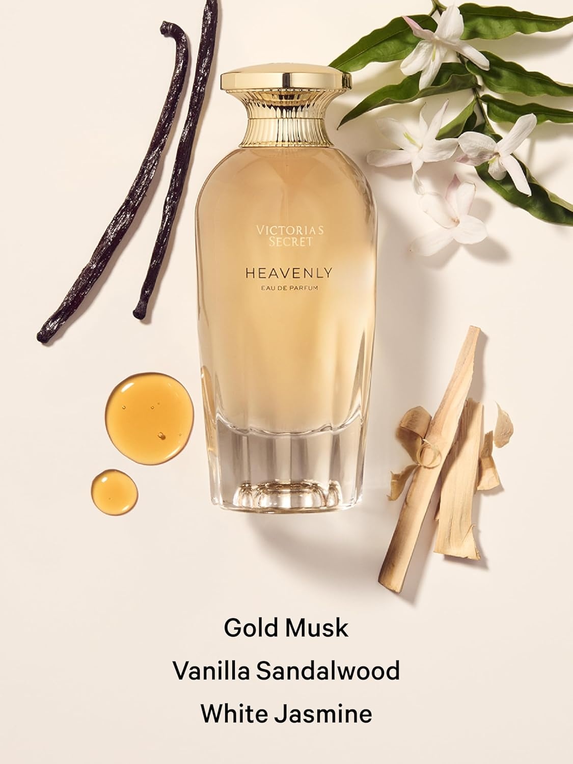 image:imageVictorias Secret Heavenly Fragrance Body Lotion Notes of Gold Musk Vanilla Sandalwood amp White Jasmine 84 ozHeavenly