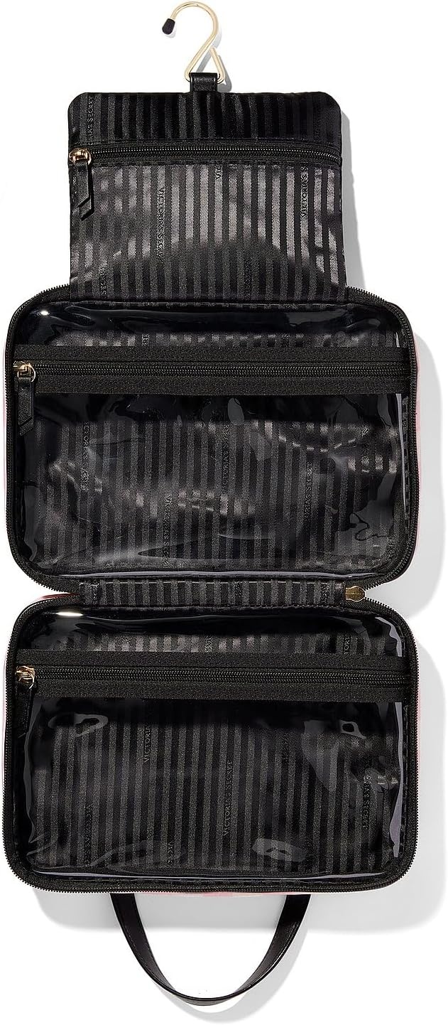 image:imageVictorias Secret Jetsetter Hanging Cosmetic CasePink Iconic Stripe