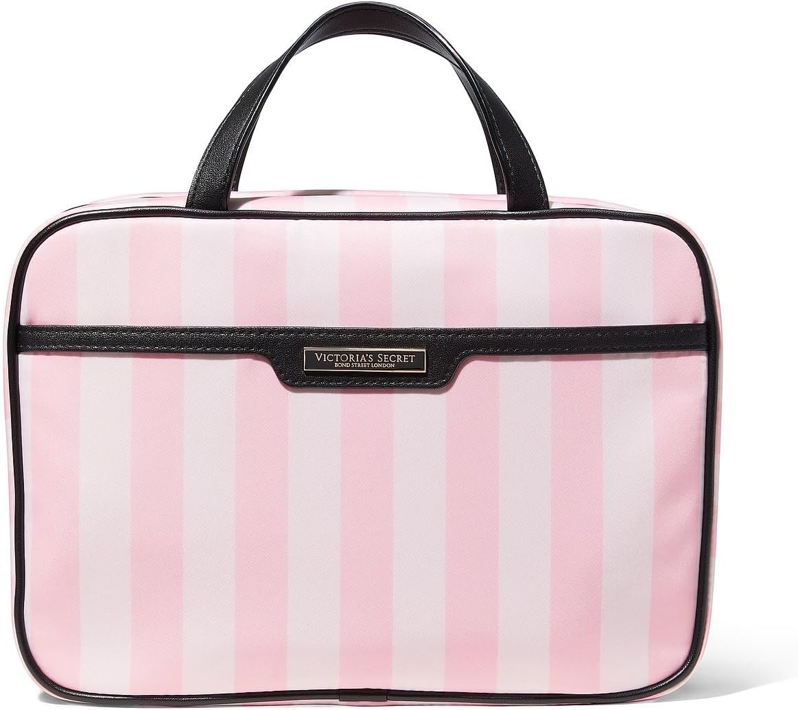 image:imageVictorias Secret Jetsetter Hanging Cosmetic CasePink Iconic Stripe