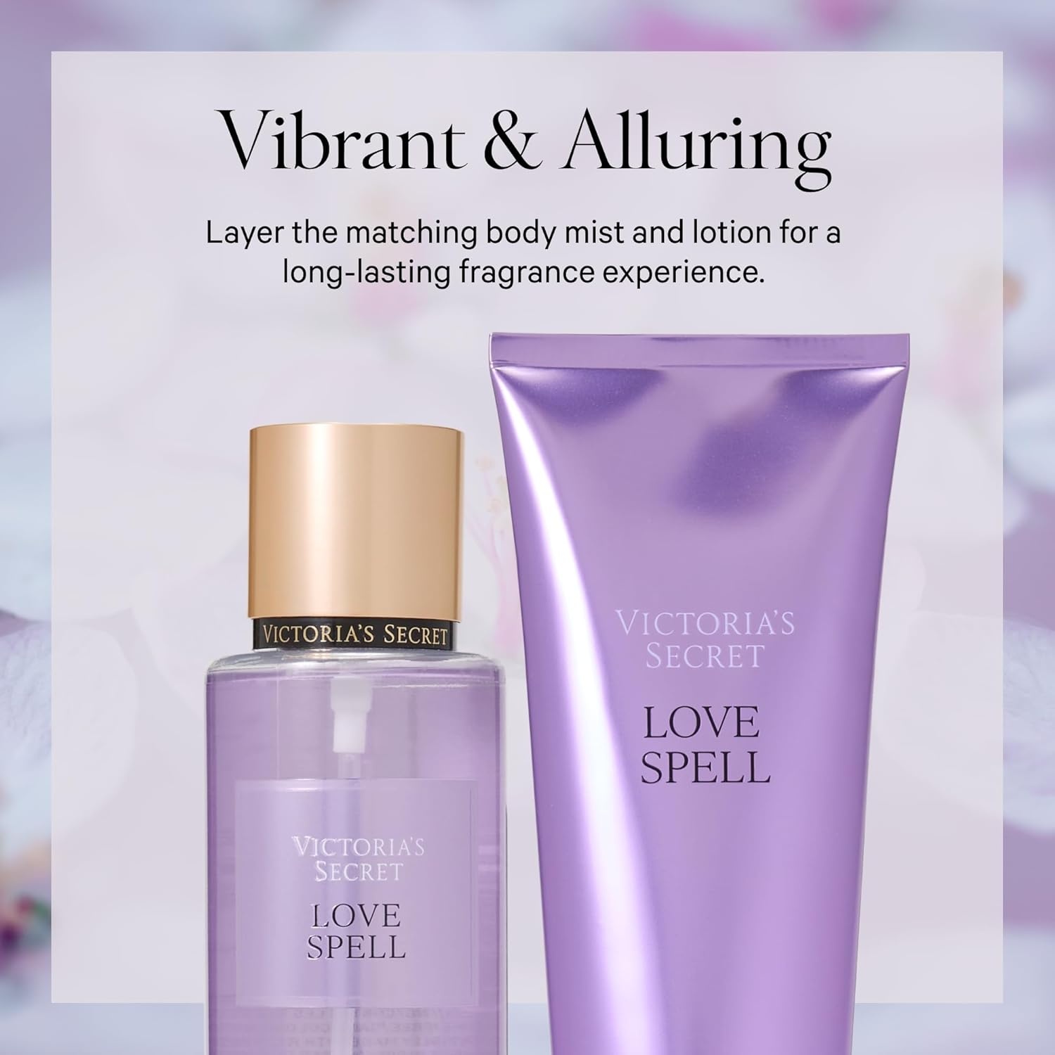 image:imageVictorias Secret Love Spell Shimmer Mist Body Spray for Women Notes of Cherry Blossom and Fresh Peach Fragrance 84 ozLove Spell