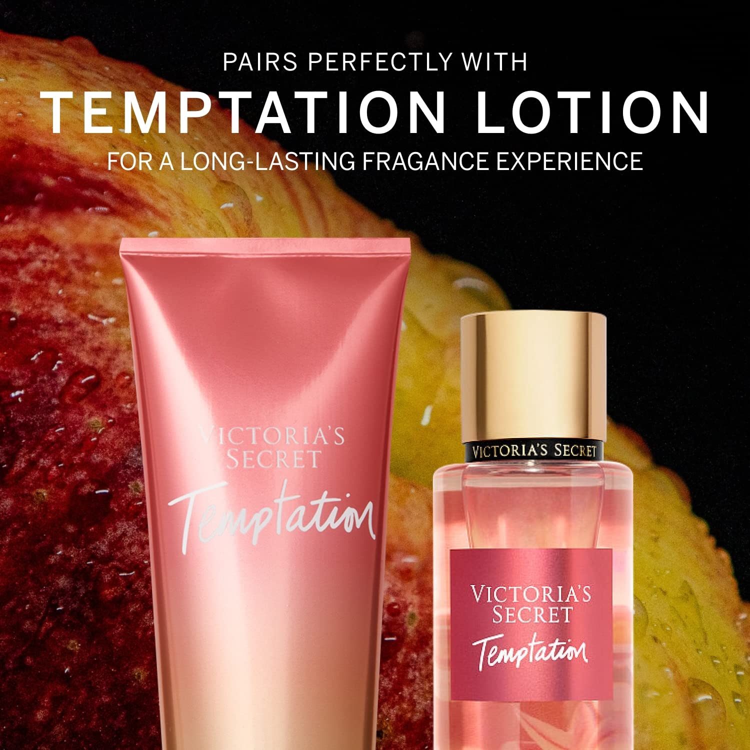 image:imageVictorias Secret Love Spell Shimmer Mist Body Spray for Women Notes of Cherry Blossom and Fresh Peach Fragrance 84 ozTemptation