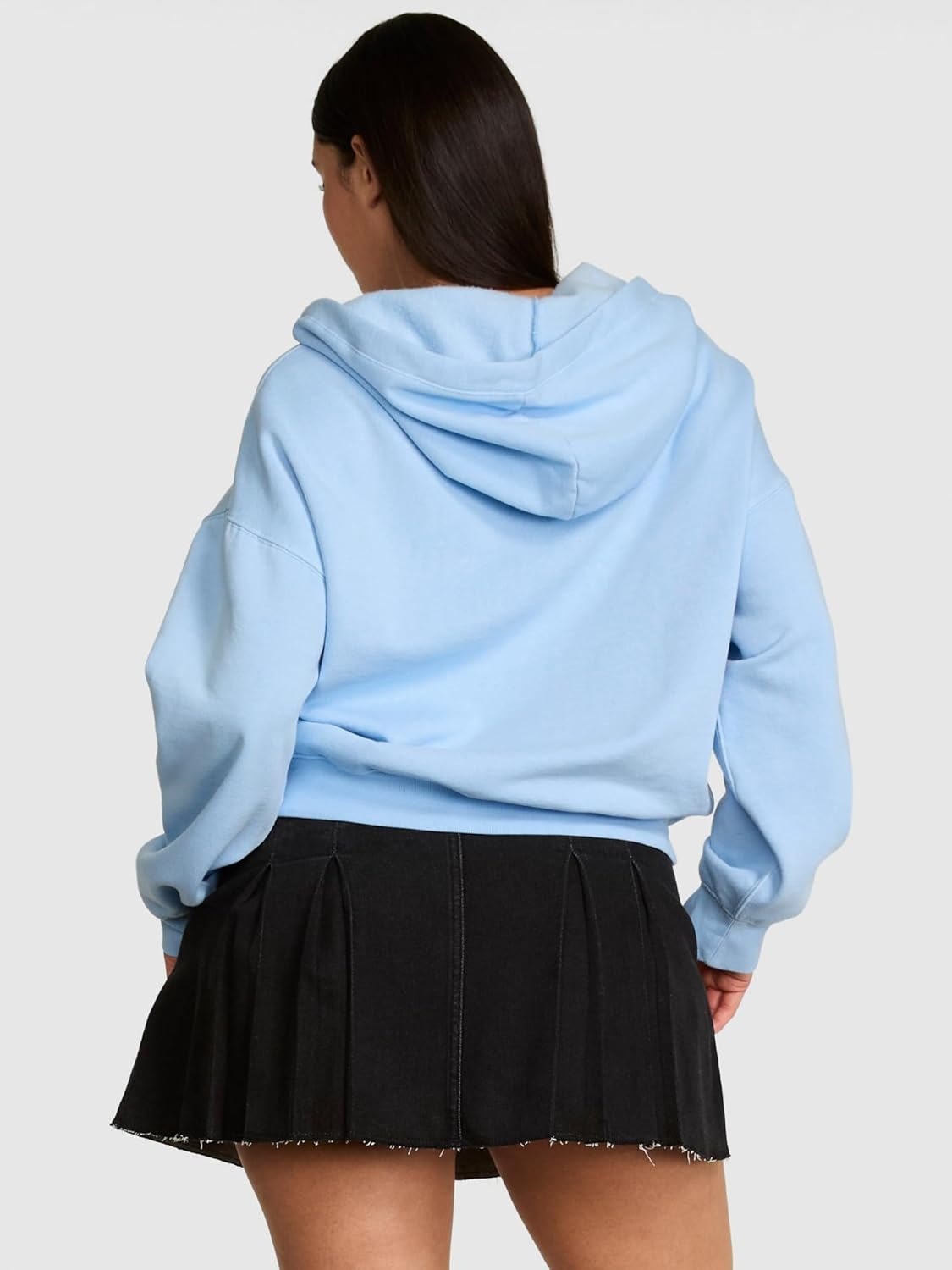 image:imageVictorias Secret PINK Womens Campus Fleece FullZip Hoodie Sweatshirt XSXLBlue Dancer