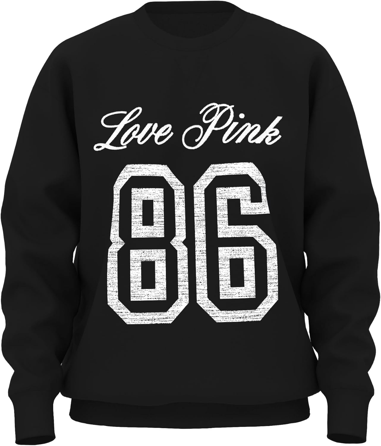 image:imageVictorias Secret PINK Womens Campus Fleece Oversized Crew Sweatshirt XSXLPure Black