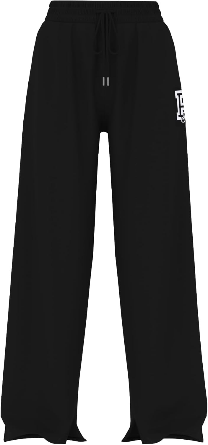 image:imageVictorias Secret Pink Womens Campus Fleece WideLeg Sweatpant XSXLPure Black