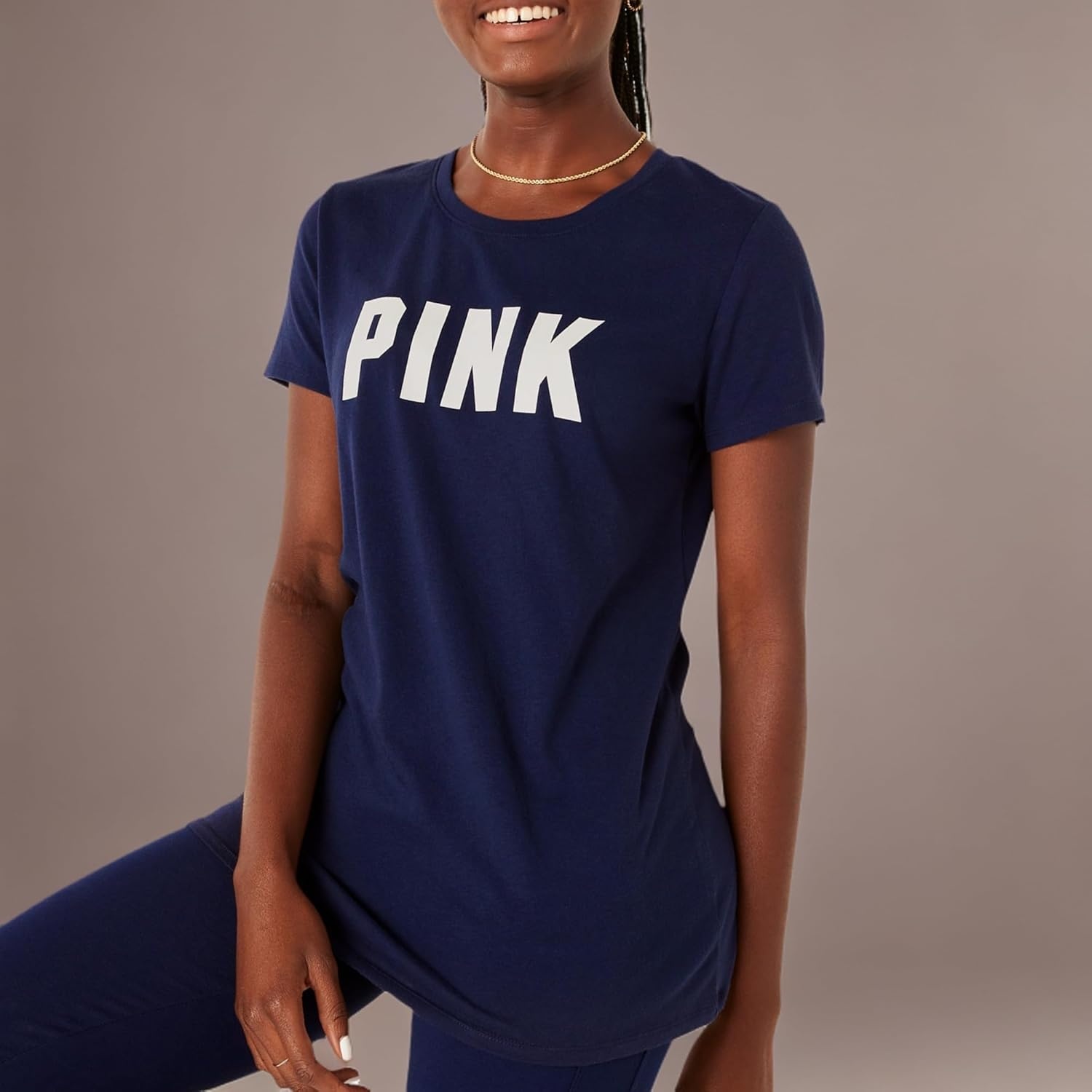 image:imageVictorias Secret Pink Womens Oversized Campus Cotton TShirt XS XLEnsign Classic