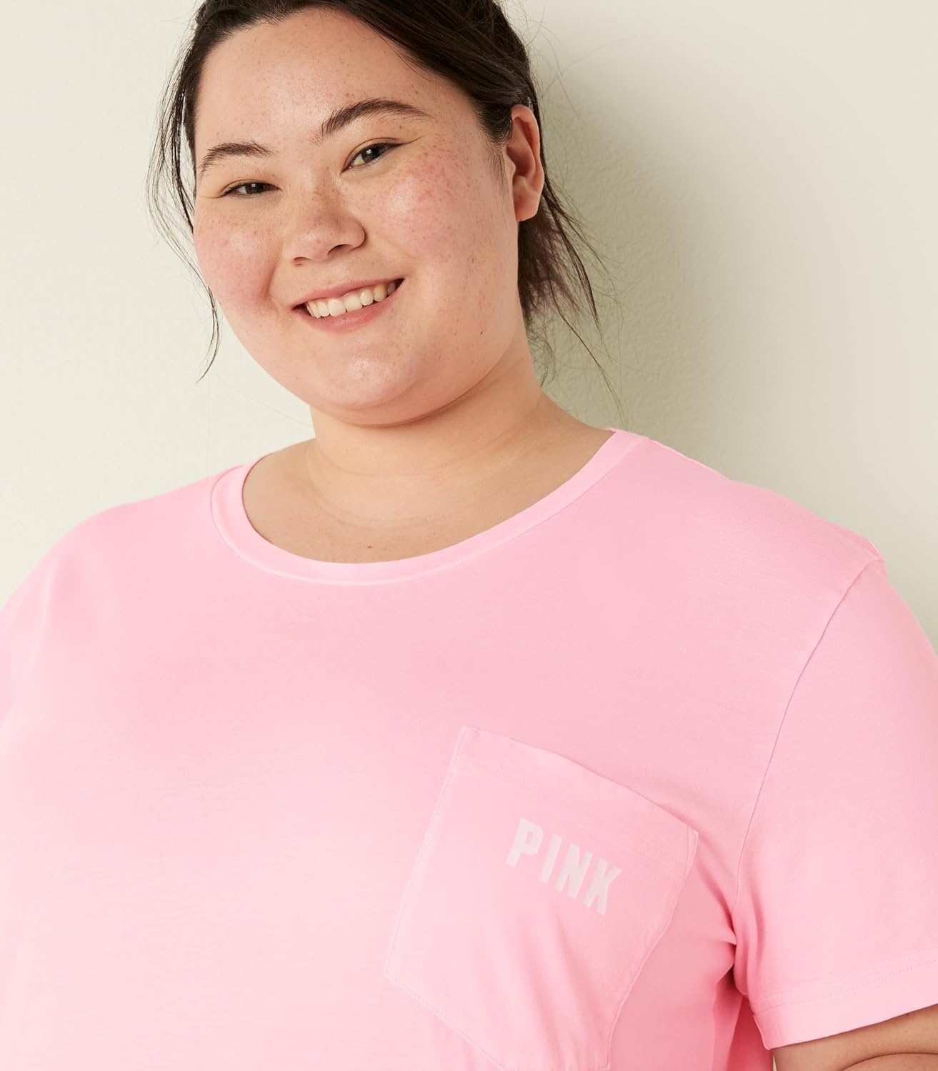 image:imageVictorias Secret Pink Womens Oversized Campus Cotton TShirt XS XLPink Daisy Classic Logo