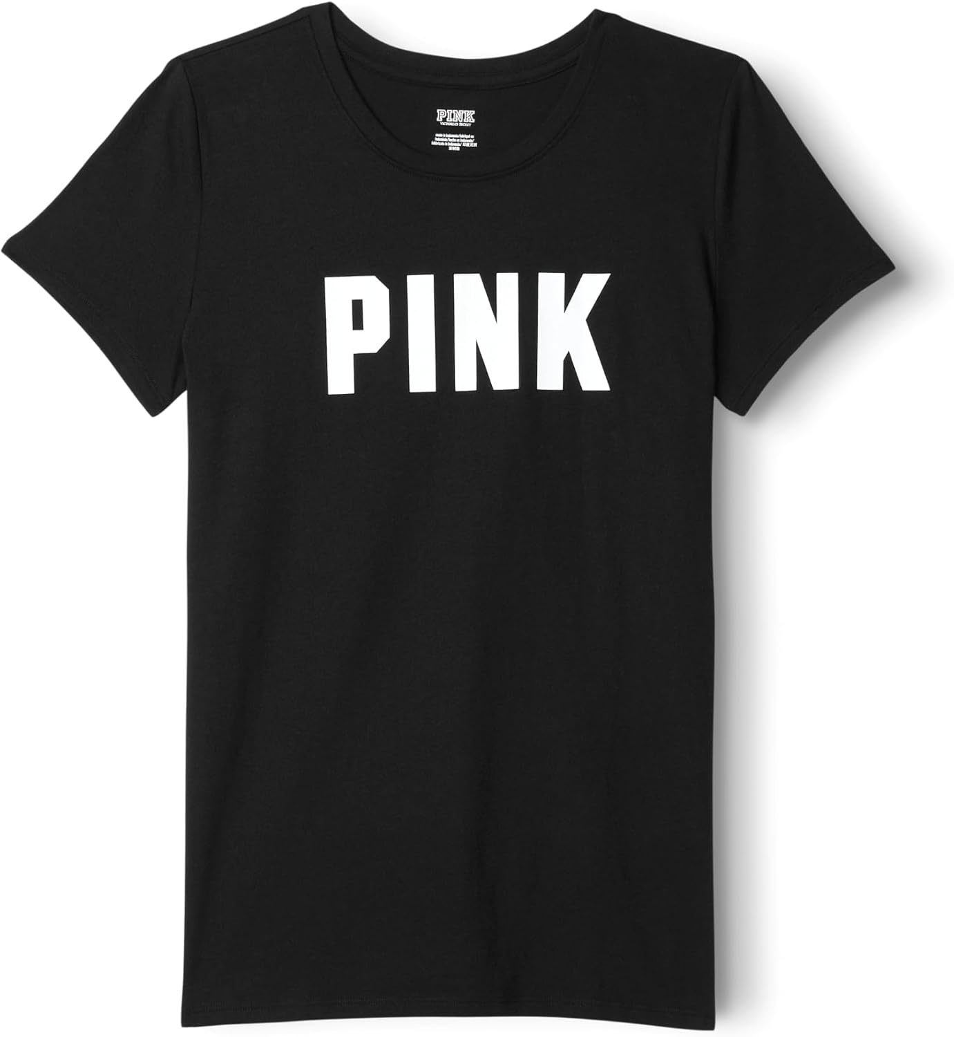 image:imageVictorias Secret Pink Womens Oversized Campus Cotton TShirt XS XLPure Black
