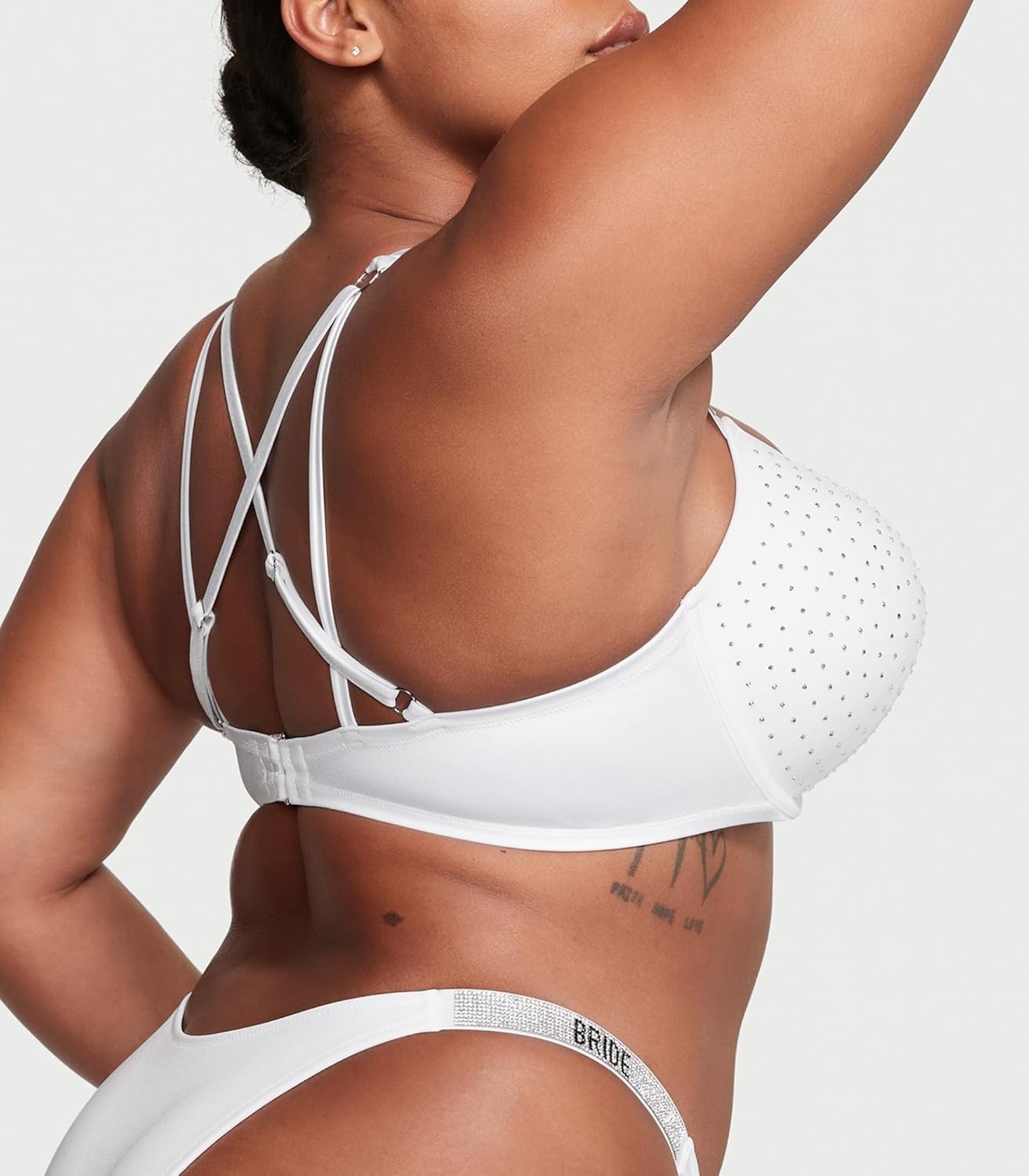 image:imageVictorias Secret Shine Strap Bombshell PushUp Bikini TopWhite