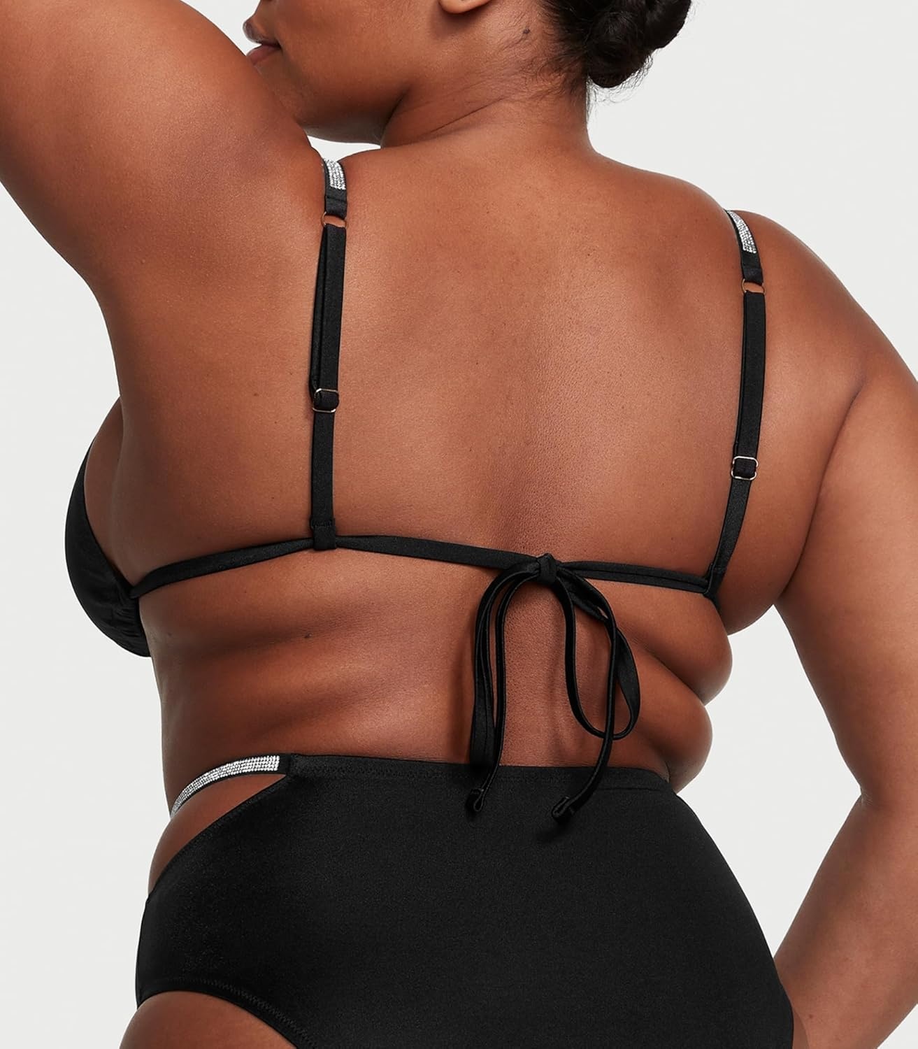 image:imageVictorias Secret Shine Strap Triangle Bikini TopBlack