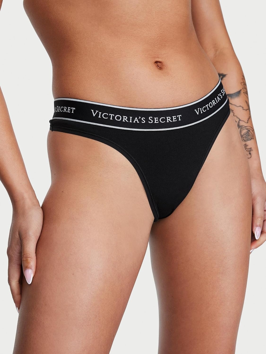 image:imageVictorias Secret Womens Cotton Logo Thong Underwear Panties for Women Multi Pack XSXXLBlack