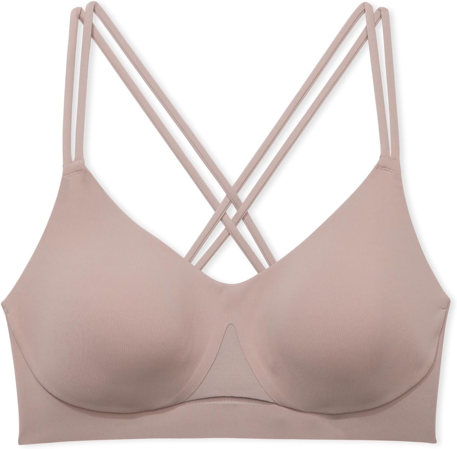 image:imageVictorias Secret Womens VSX Elevate StrappyComfort Sports Bra Low Impact Wireless XSXXLBare Taupe