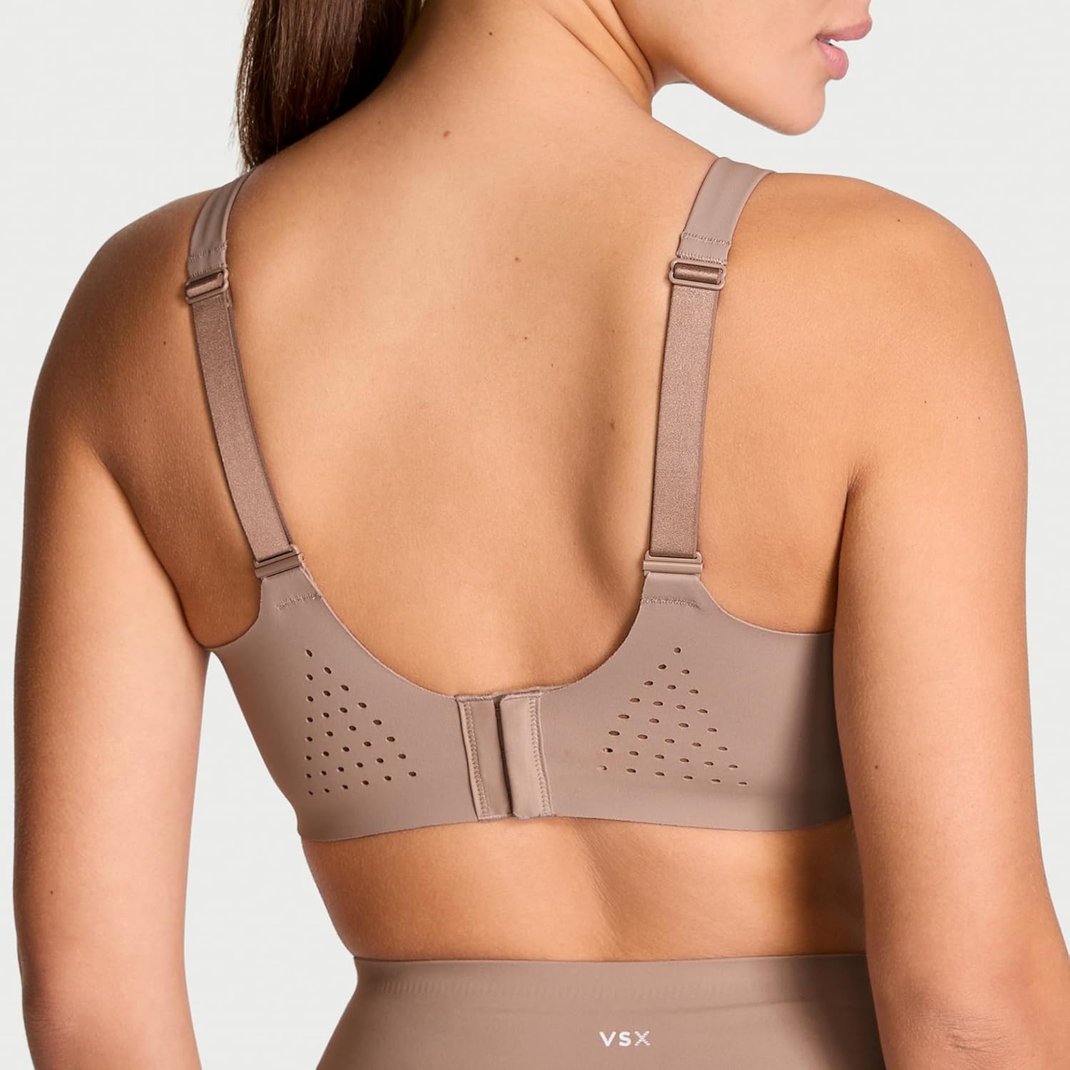 image:imageVictorias Secret Womens VSX Featherweight Max Sports Bra High Impact Wireless 32A38DDBare Taupe