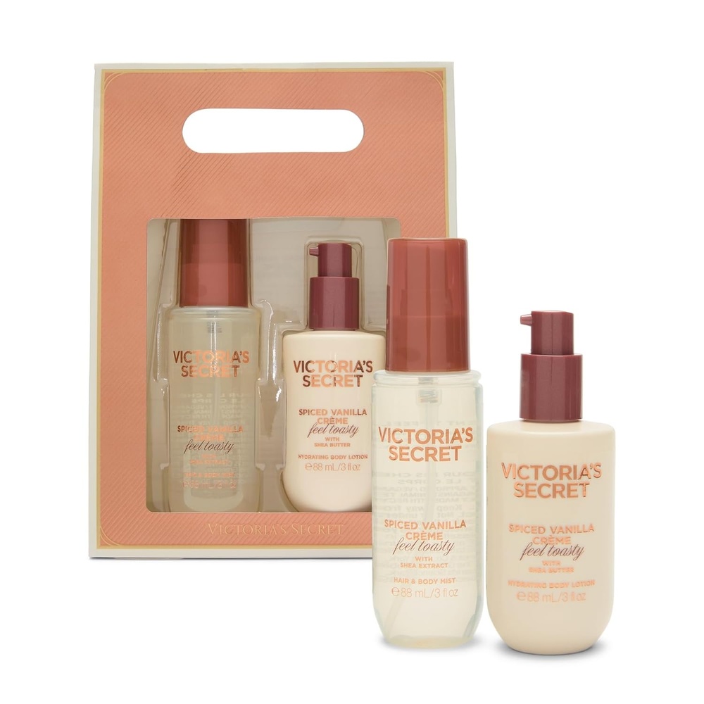 image:imageVictorias Secret 2 Piece Body Care Gift Set Coconut Milk RoseSpiced Vanilla Creme