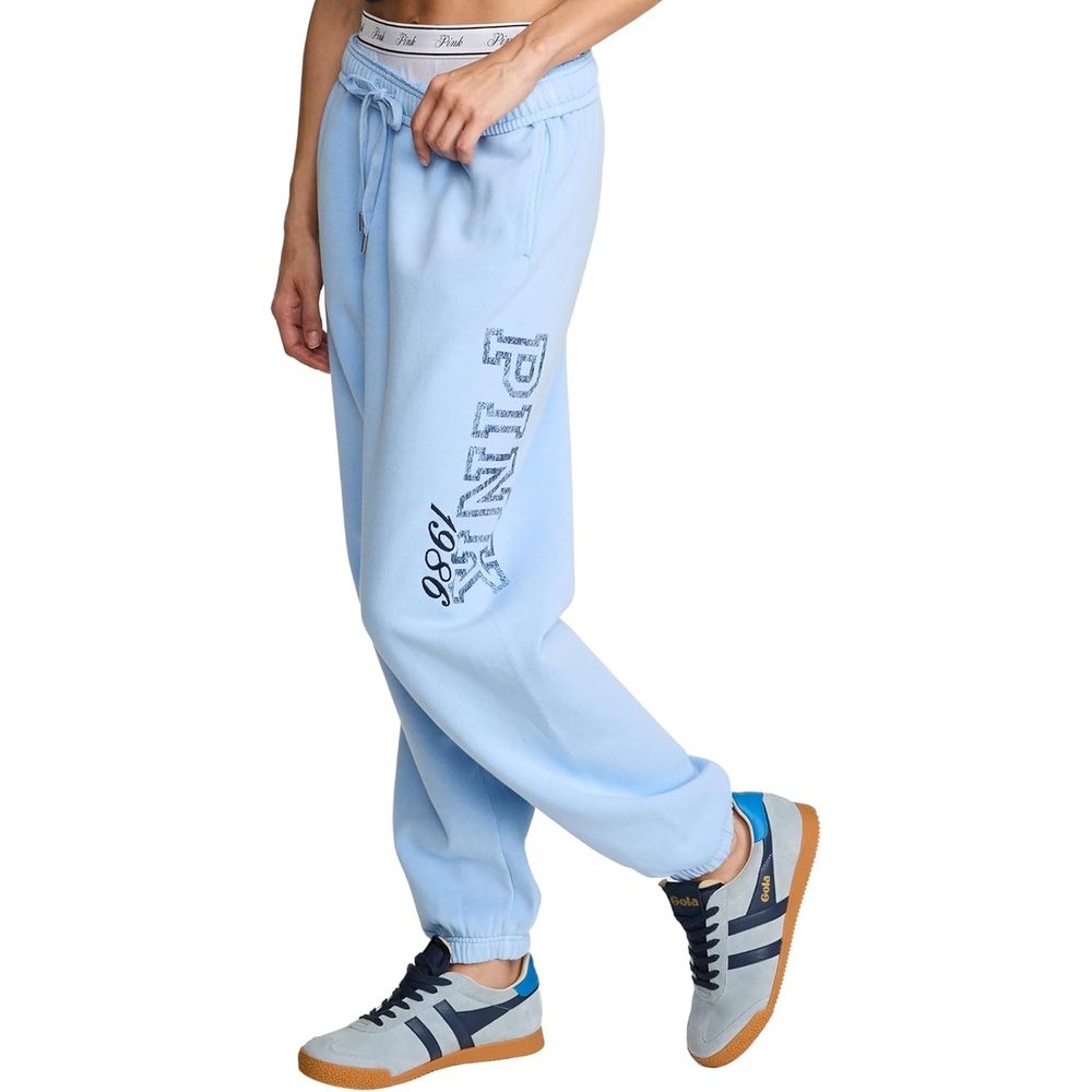 image:imageVictorias Secret Womens Pink Logo Campus SweatpantsBlue Dancer