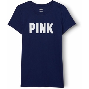 Victoria’s Secret Pink Women’s Oversized Campus Cotton T-Shirt (XS – XL)(Ensign Classic)