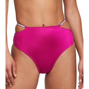Victoria’s Secret Shine Strap High-Waist Cheeky Bikini Bottom(Berry Blush)