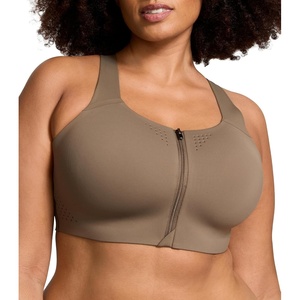 Victoria’s Secret Women’s VSX Featherweight Max Front Close Sports Bra, High Impact (32A-38DD)(Terra Olive)