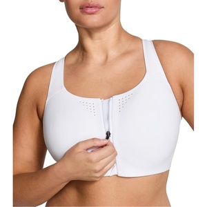 Victoria’s Secret Women’s VSX Featherweight Max Front Close Sports Bra, High Impact (32A-38DD)(Vs White)