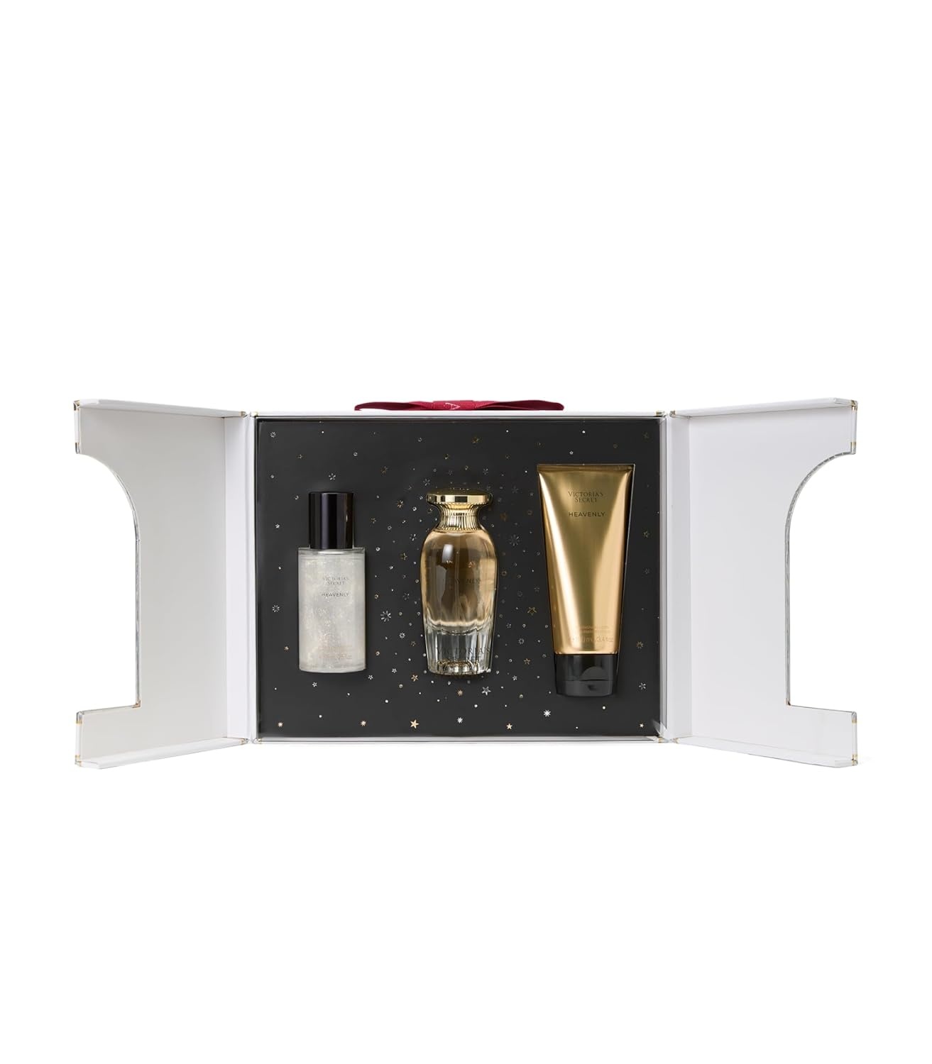 image:imageVictorias Secret Bare 3 Piece Luxe Fragrance Gift Set 17 oz Eau de Parfum Travel Lotion amp Shimmer MistHeavenly
