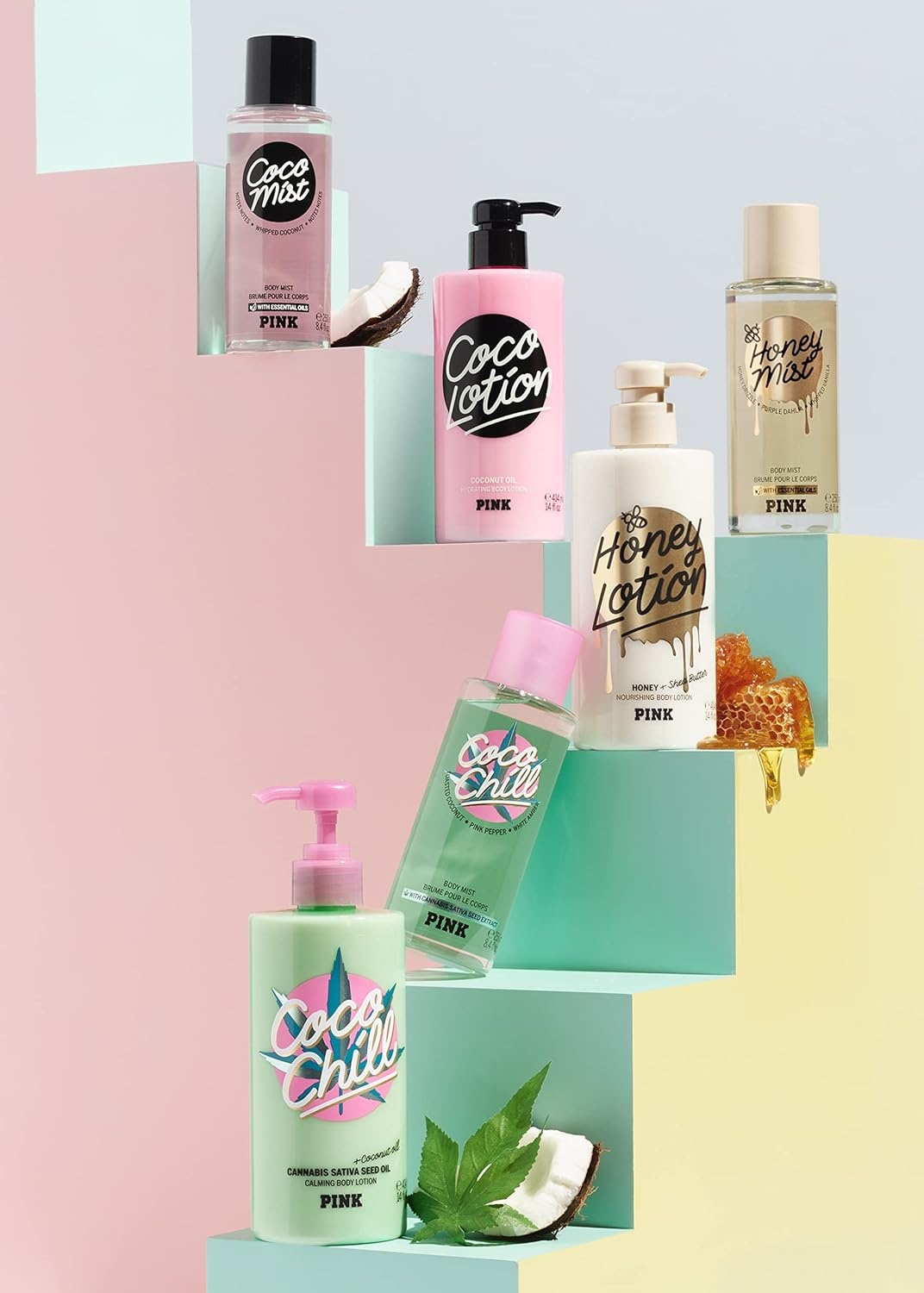 image:imageVictorias Secret Body Fragrance Mist Coconut Milk amp Rose 84 fl ozPink Honey