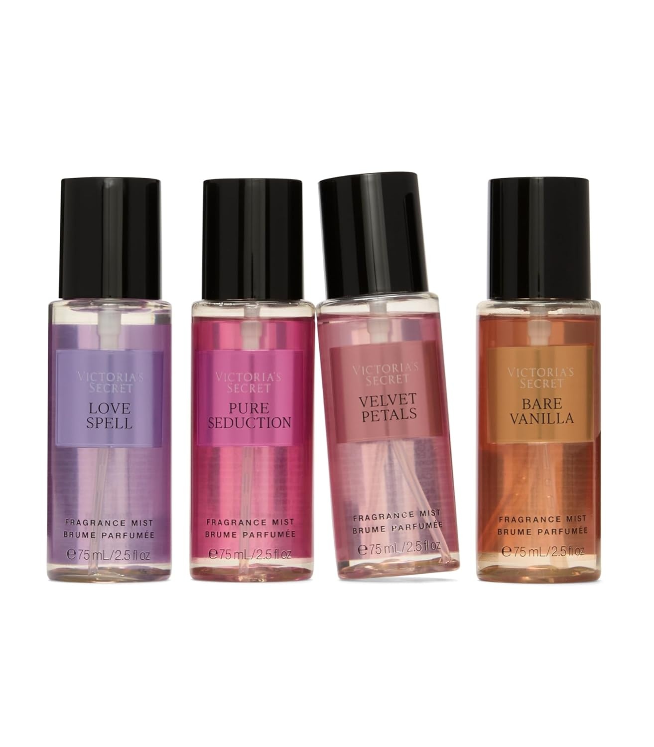image:imageVictorias Secret Fragrance Mist Collection 4 Piece Shimmer Mini Gift Set Assorted ScentsAssorted Mist