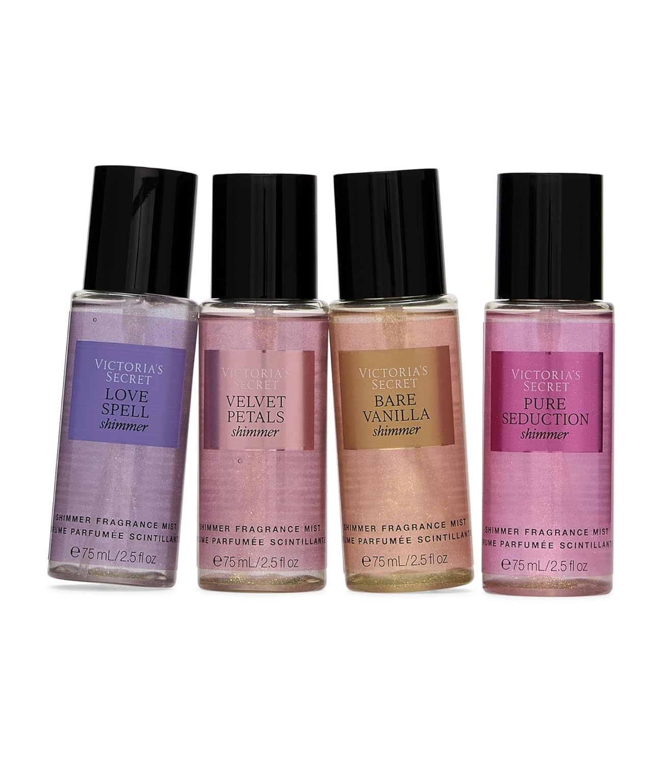 image:imageVictorias Secret Fragrance Mist Collection 4 Piece Shimmer Mini Gift Set Assorted ScentsAssorted Shimmer