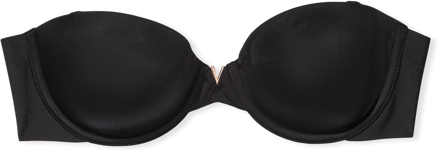 image:imageVictorias Secret Illusions Lightly Lined Smooth Strapless BraBlack