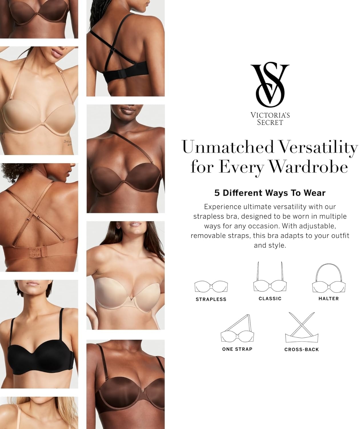 image:imageVictorias Secret Illusions Lightly Lined Smooth Strapless BraMarzipan