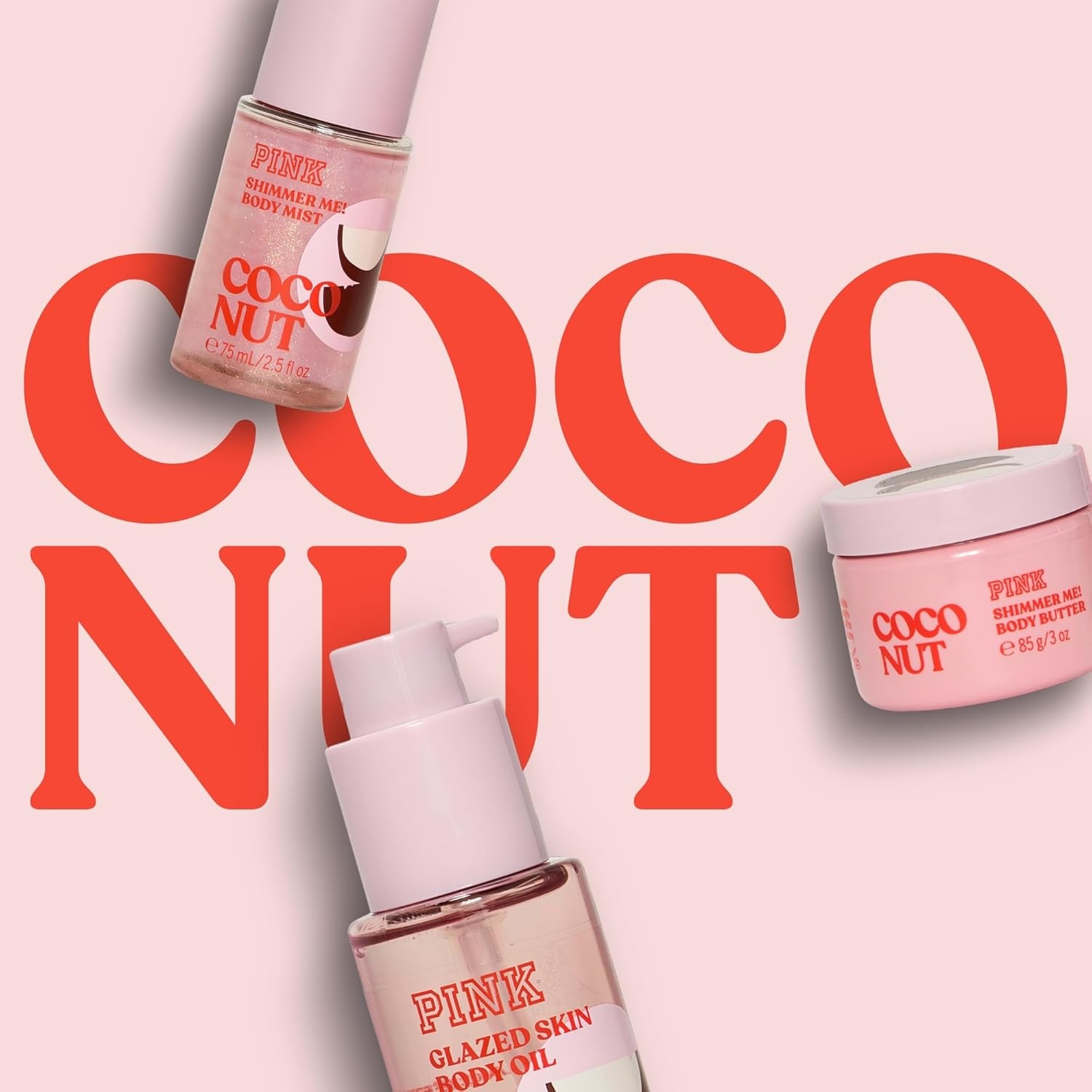 image:imageVictorias Secret PINK Coconut Gift set Body Mist Body oil and Body Butter Giftsets for womenCoconut