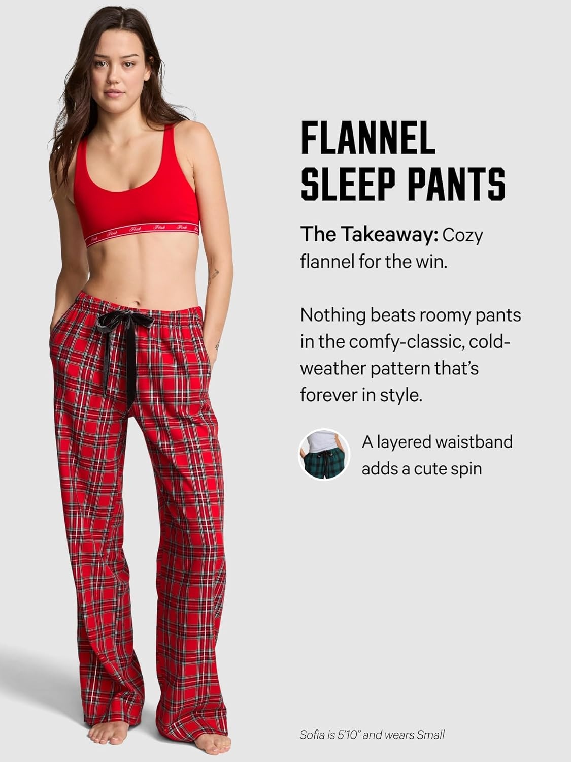 image:imageVictorias Secret PINK Flannel Pajama Pants Sleepwear for WomenLights