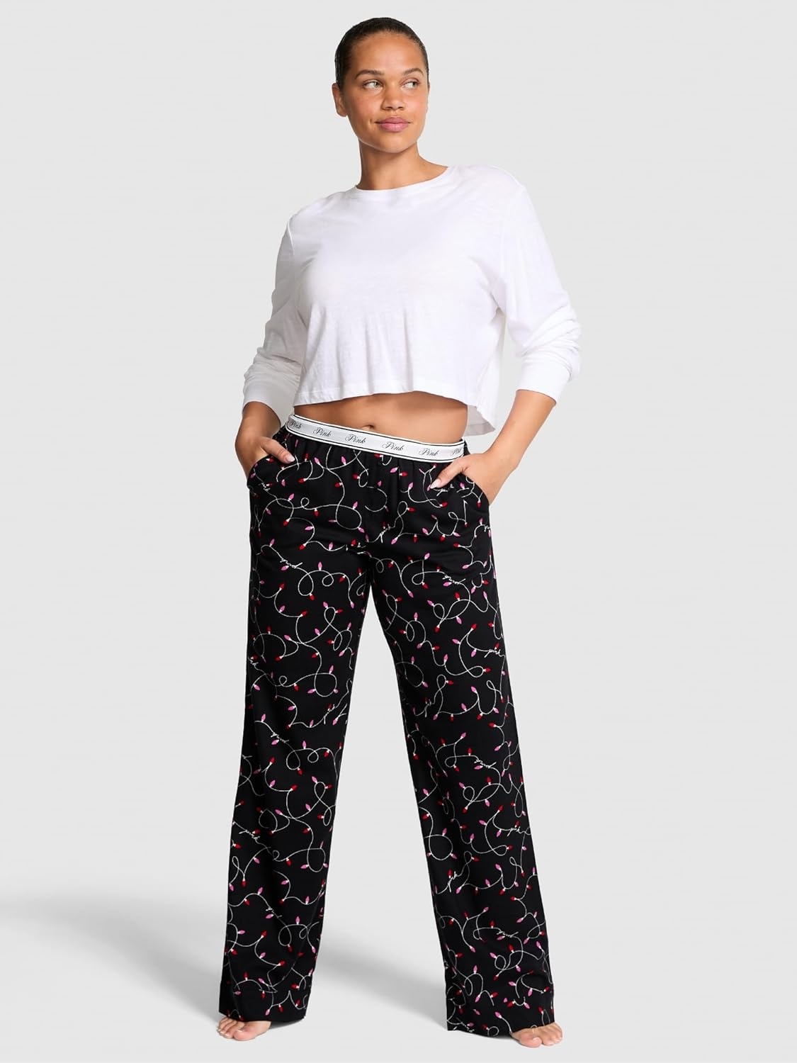 image:imageVictorias Secret PINK Flannel Pajama Pants Sleepwear for WomenLights