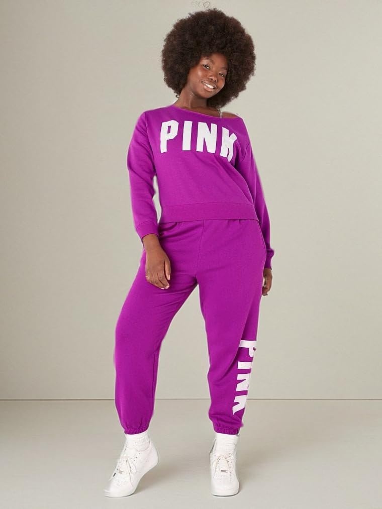 image:imageVictorias Secret PINK Fleece Cropped SweatshirtFuschia Sans Logo