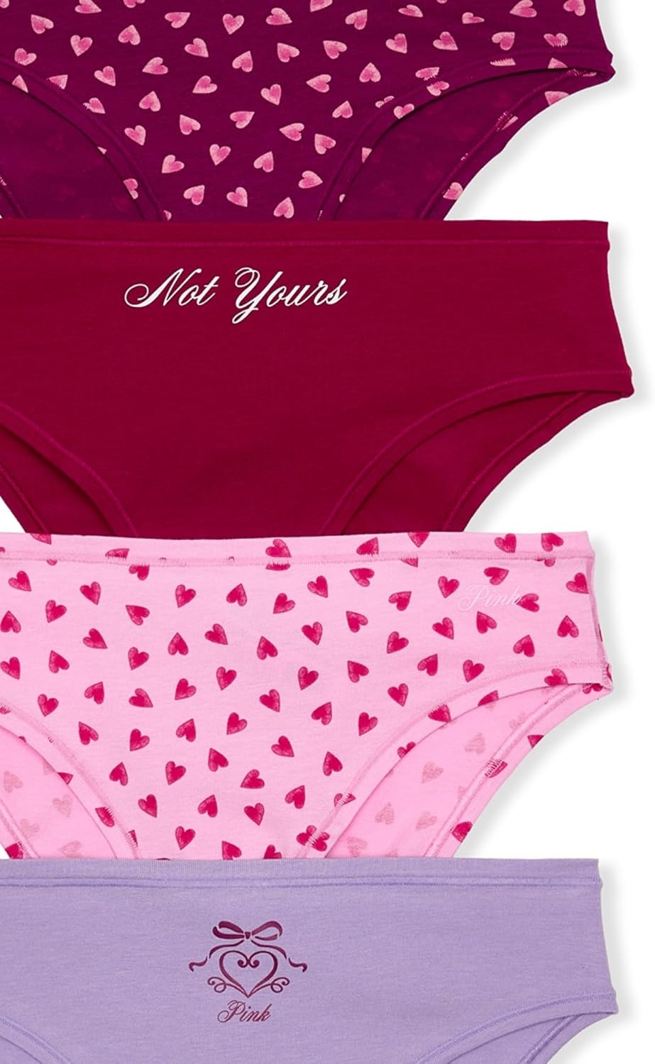 image:imageVictorias Secret PINK Womens Cotton Cheeky Underwear Panties for Women XSXLHeart Pack