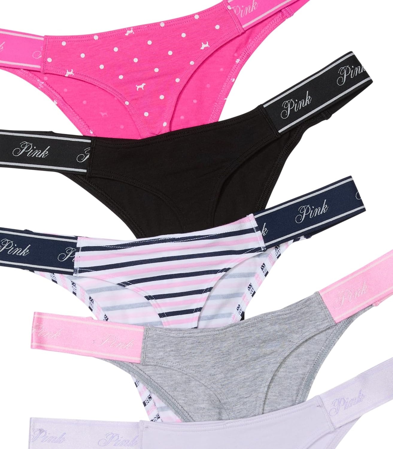 image:imageVictorias Secret PINK Womens Cotton Logo Thong Underwear Panties for Women XSXLHeritage Pack