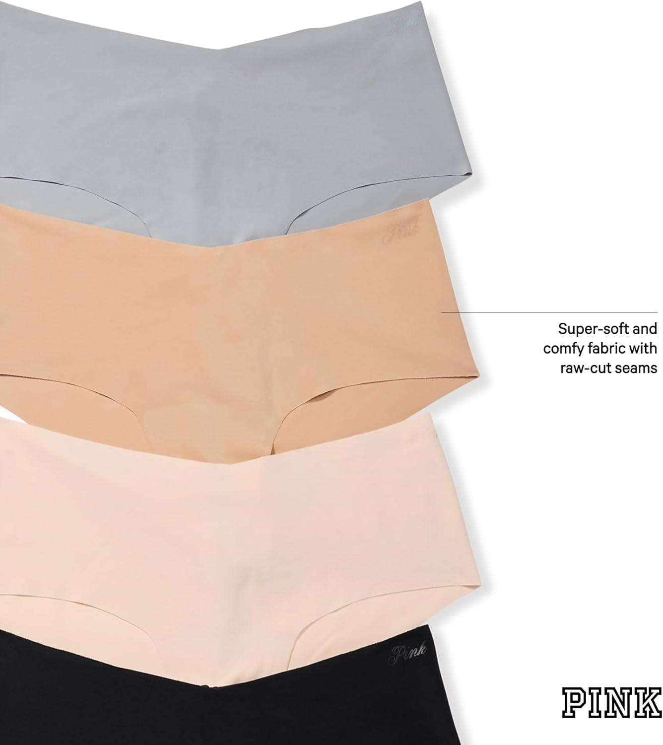 image:imageVictorias Secret PINK Womens No Show Cheeky Underwear Panties for Women XSXLBasic Pack