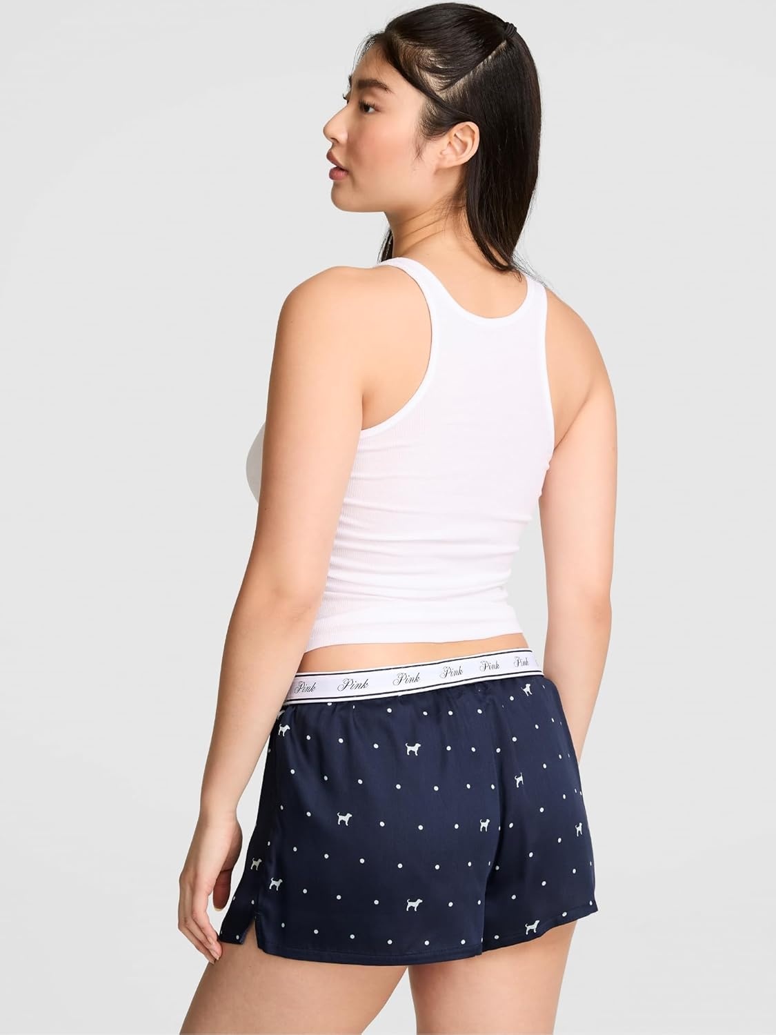 image:imageVictorias Secret PINK Womens Sleep Boxy Pajama Shorts XS XLNoir Dot Dog