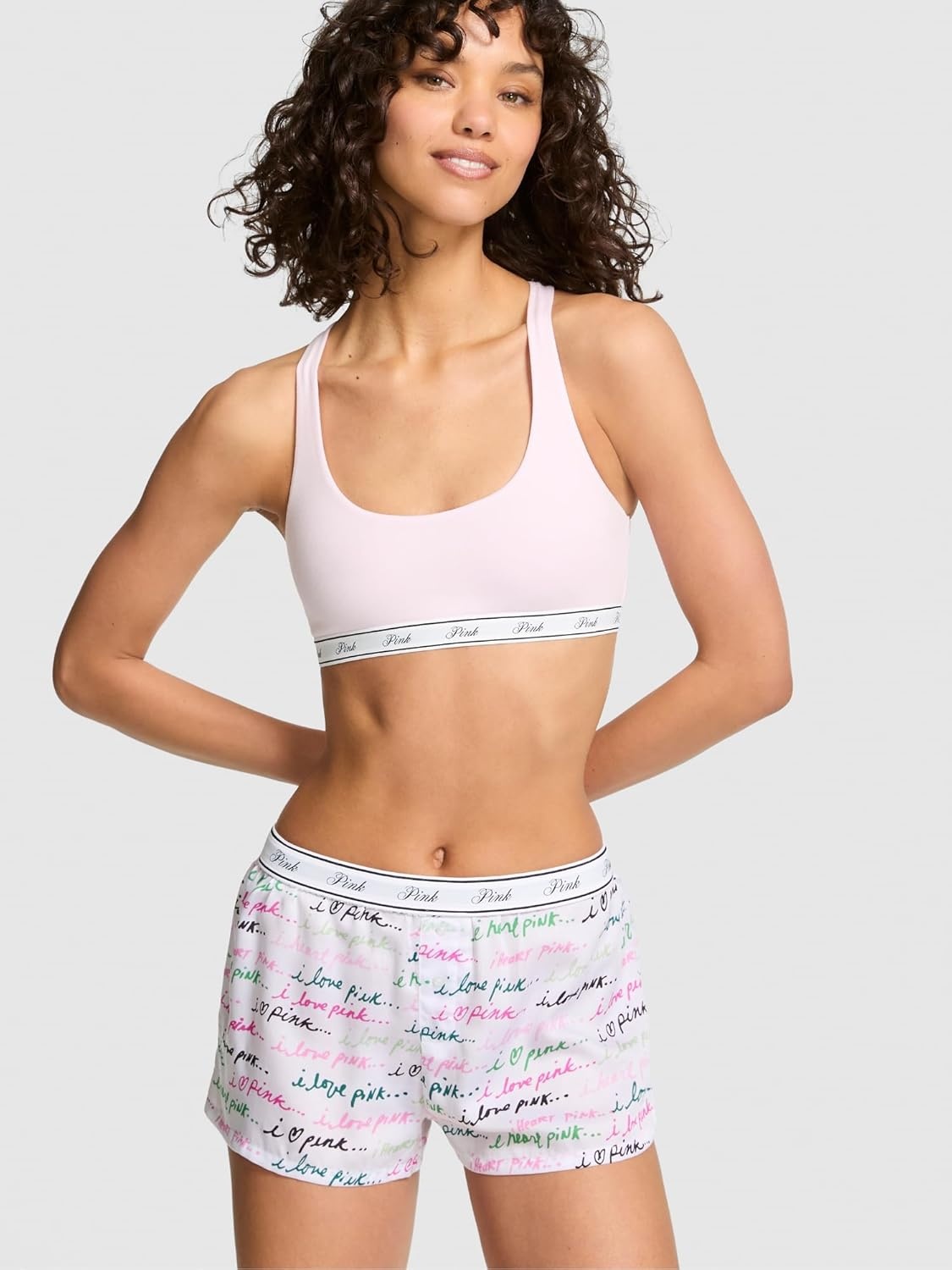 image:imageVictorias Secret PINK Womens Sleep Boxy Pajama Shorts XS XLPink Script