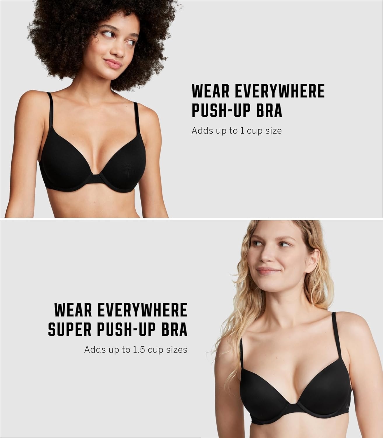image:imageVictorias Secret Pink Wear Everywhere Super Push Up BraBlack