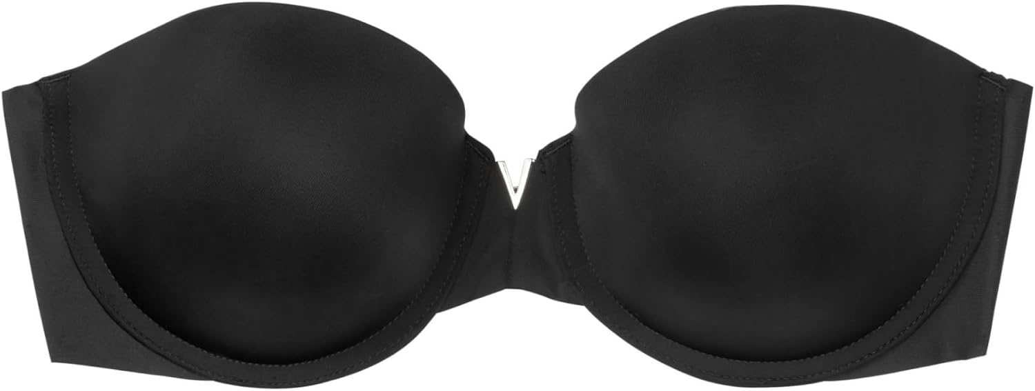 image:imageVictorias Secret Womens Bare Push Up Strapless Bra Bras for Women 32A38DDDBlack