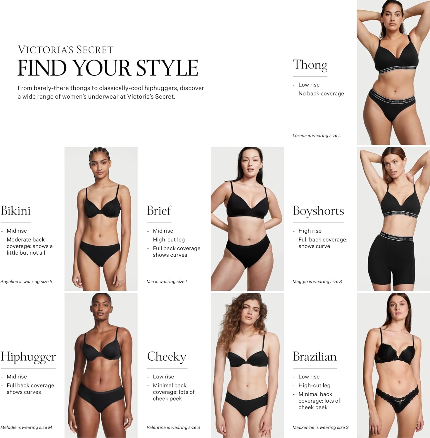 image:imageVictorias Secret Womens Cotton Brief Underwear Full Coverage Panties for Women Multi Pack XSXXLNew Neutrals Mix