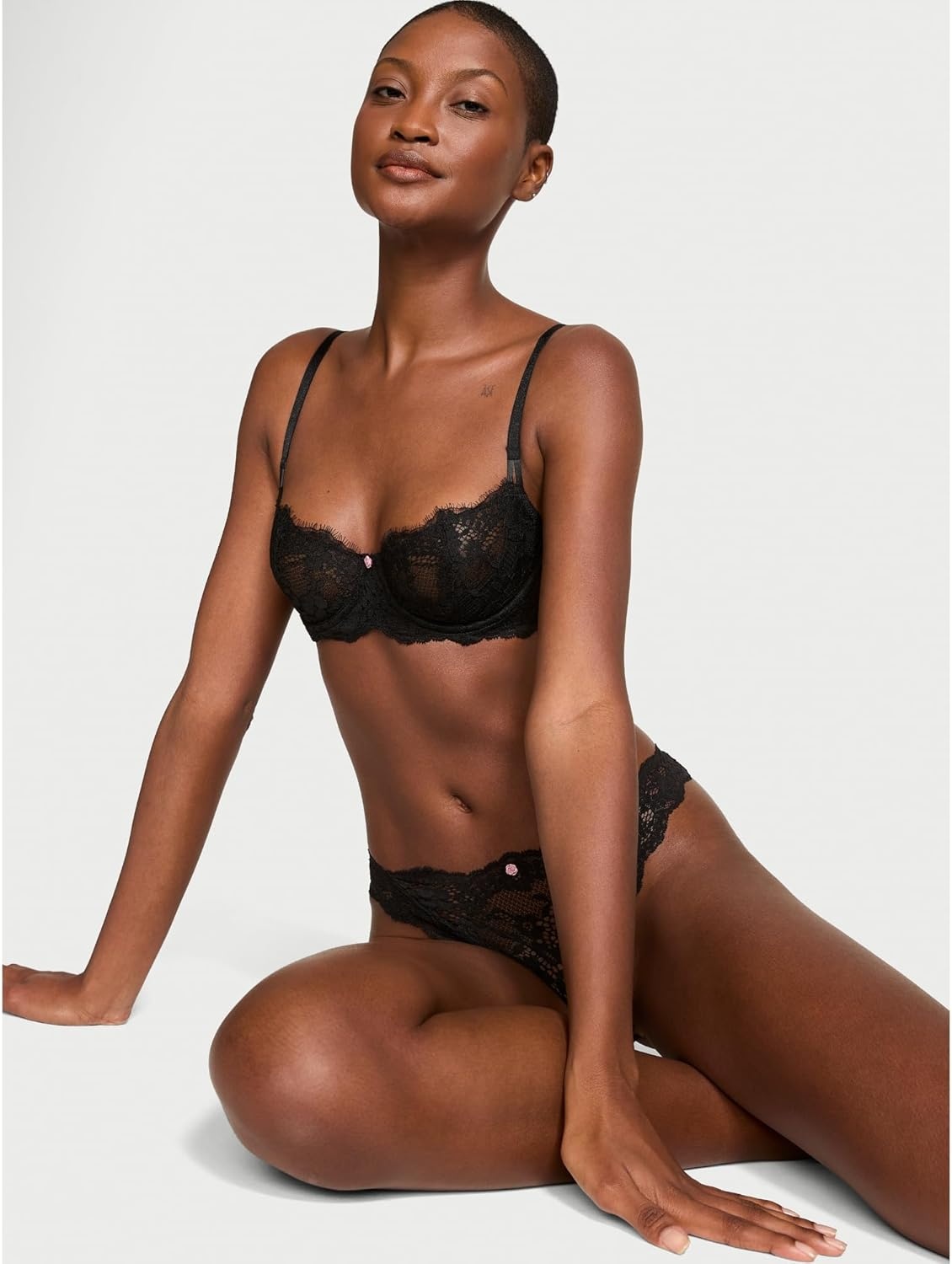 image:imageVictorias Secret Womens Dream Angels Wicked Unlined Balconette Bra Bras for Women 32A38DDDBlack New Look