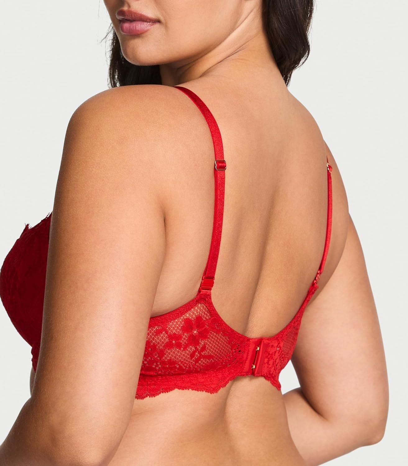 image:imageVictorias Secret Womens Dream Angels Wicked Unlined Balconette Bra Bras for Women 32A38DDDBright Vermillion
