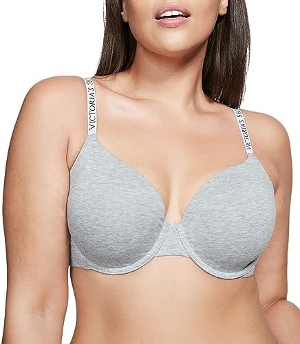 image:imageVictorias Secret Womens Full Coverage Lightly Lined TShirt Bra Bras for Women 32B38DDDMedium Grey