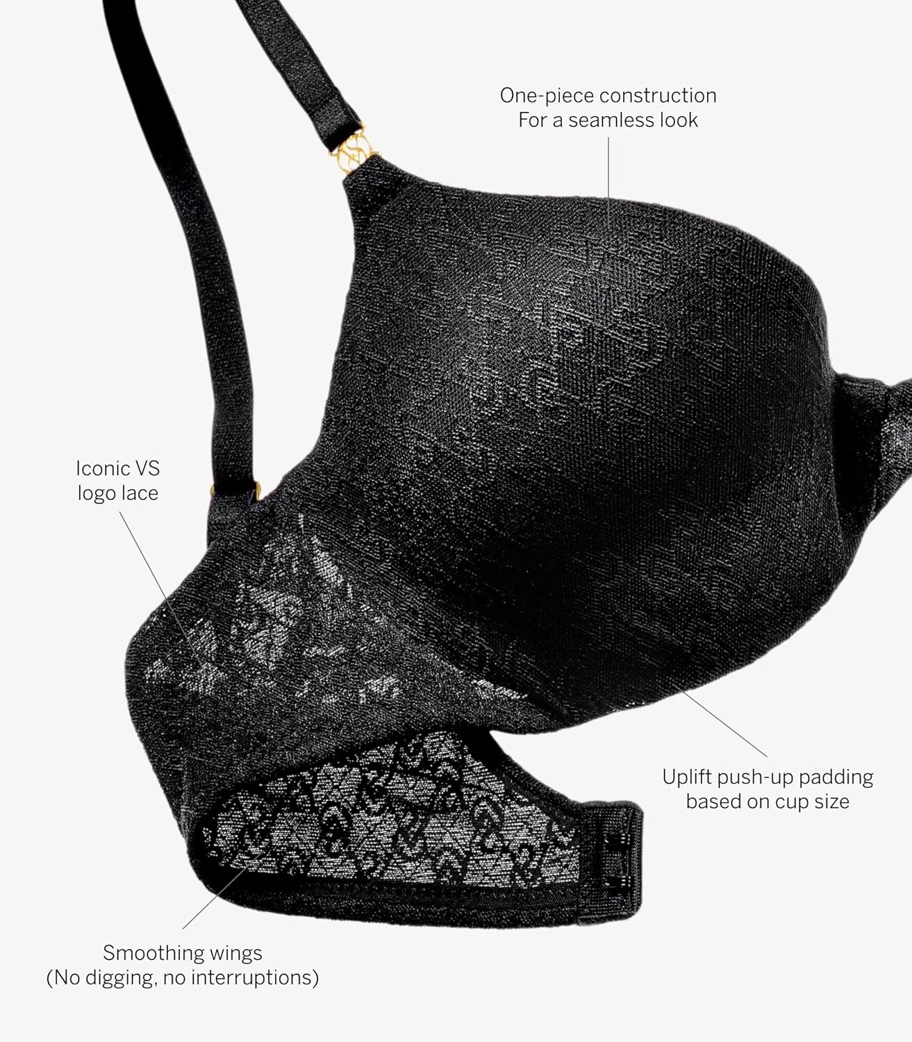image:imageVictorias Secret Womens Icon Push Up Bra Bras for Women 32A38DDDPraline