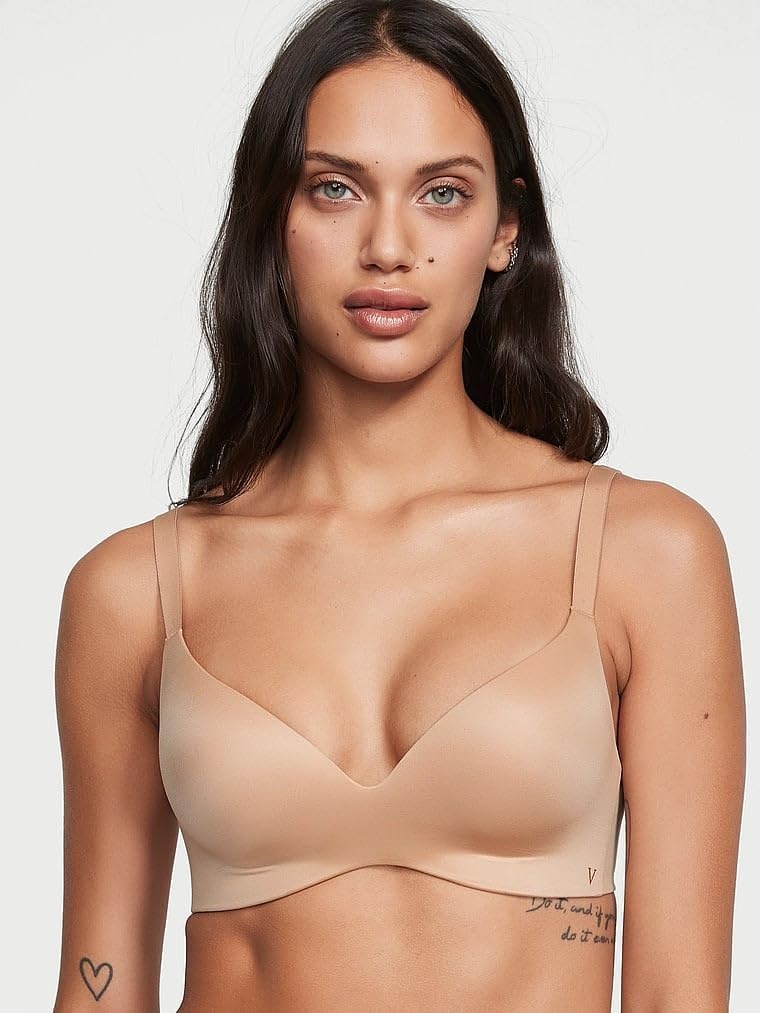 image:imageVictorias Secret Womens Infinity Flex Full Coverage Lightly Lined Wireless TShirt Bra Bras for Women 32B38DDDPraline